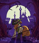  animal_ears carrot_top_(mlp) castle castlevania crossover elosande equine female feral friendship_is_magic full_moon green_eyes hair hat horse konami looking_back mammal moon my_little_pony night outside pony solo tail video_games whip 