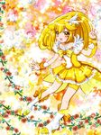  bad_id bad_pixiv_id blonde_hair boots bow choker cure_peace eyelashes floral_background flower full_body hair_flaps kise_yayoi long_hair looking_at_viewer magical_girl orange_choker orange_flower orange_rose precure red_flower red_rose ribbon rose sakuraba_yukine shorts shorts_under_skirt skirt smile smile_precure! solo v wide_ponytail wrist_cuffs yellow yellow_bow yellow_eyes yellow_shorts yellow_skirt 