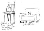  black_and_white chair comic dialog dialogue diglett diglett_on_a_chair english_text humor monochrome nintendo pok&#233;mon sketch sofa text unknown_artist video_games what what_has_science_done 