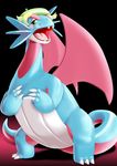  ears edmol neck nintendo pok&#233;mon pok&eacute;mon salamence tail teeth transformation video_games wings 