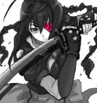  alpha_(smashbox) bad_id bad_pixiv_id braid eyepatch heart heart_eyepatch jubei-chan nanohana_jiyuu ninja solo sword weapon 