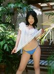  bikini blouse breasts cleavage photo sato_hiroko shirt_lift swimsuit ysweb_vol_163 