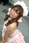  apron cosplay drill_hair glasses photo waitress yumiru 