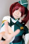  cosplay gundam gundam_seed gundam_seed_destiny meyrin_hawke minase_risa photo red_hair redhead twintails uniform 