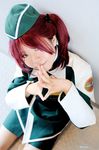  cosplay gundam gundam_seed gundam_seed_destiny meyrin_hawke minase_risa photo red_hair redhead twintails uniform 