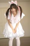  animal_ears aristocats cat_ears cosplay dress frilled_dress frills frilly_dress highres kneehighs lace marie photo sakura_yayoi twintails 
