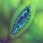  antar_dragon blue_pussy clitoris female green green_body pussy pussy_close-up solo urethra virgin 