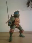  green headband jewzeepapercraft leonardo leonardo_(tmnt) male papercraft real reptile scalie solo sword teenage_mutant_ninja_turtles turtle weapon 