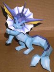  absurd_res blue blue_body blue_eyes eeveelution feral hi_res jewzeepapercraft nintendo papercraft pok&#233;mon pok&eacute;mon real solo tail vaporeon video_games 