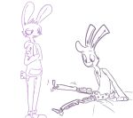  animated anthro beanie_(roommates) bonnie_(fnaf) bonworth_(roommates) boxers_(clothing) brother brother_and_sister buckteeth clothing crossed_arms digital_media_(artwork) duo female five_nights_at_freddy&#039;s heart_boxers hoodie lagomorph male mammal pants pompadour prosthetic_leg rabbit roommates:motha sibling sister sitting standing teeth the_weaver underwear vest video_games weaver_bonnie 