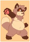  belly bulge chest_tuft chubby fur gazpacho male nude overweight solo tail tanuki tuft 