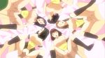  5boys 5girls animated animated_gif bed bouncing_breasts breasts censored footwear group_sex love_selection multiple_boys multiple_girls orgy sex socks waitress 