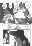  chibi chibineco chub chubby comic english_text gay greyscale haru haruneko male monochrome penis text translated unknown_species 