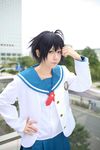  blazer chouko cosplay highres idolmaster idolmaster_xenoglossia kikuchi_makoto photo sailor sailor_uniform school_uniform 