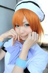  cosplay hat higurashi_no_naku_koro_ni nagicha_(model) orange_hair photo ryuuguu_rena sailor_hat 