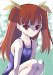  anya_cocolova brown_hair dak mahou_sensei_negima! one-piece_swimsuit solo swimsuit twintails 