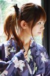  1girl garden_project japanese_clothes kimono kisaki_mirin photo print_dress print_kimono solo 
