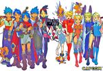  5boys 6+girls absolutely_everyone armor barefoot blonde_hair blue_eyes blue_hair boots breath_of breath_of_fire breath_of_fire_complete_works breath_of_fire_i breath_of_fire_ii breath_of_fire_iii breath_of_fire_iv breath_of_fire_v capcom comedy cover cover_page crossover dress everyone fairy fire_complete_works gloves green_eyes highres legs long_hair looking_at_viewer multiple_boys multiple_girls nina nina_(breath_of_fire_i) nina_(breath_of_fire_ii) nina_(breath_of_fire_iii) nina_(breath_of_fire_iv) nina_(breath_of_fire_v) official_art open_mouth pantyhose ryu ryuu_(breath_of_fire_i) ryuu_(breath_of_fire_ii) ryuu_(breath_of_fire_iii) ryuu_(breath_of_fire_iv) ryuu_(breath_of_fire_v) short_hair side_slit sword tattoo thighs time_paradox trample very_long_hair weapon wings yoshikawa_tatsuya 