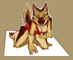  anthro breasts canine cleavage clothed clothing dog female german_shepherd looking_at_viewer mammal pinup pira seductive skimpy solo tongue tongue_out 