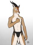  horn jockstrap male solo tail topless tsaiwolf underwear 