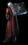  3d blue_eyes capcom concept_art dante dante_(devil_may_cry) devil_may_cry devil_may_cry_3 devil_may_cry_4 gloves highres male male_focus official_art pandora&#039;s_box pandora's_box pandora's_box_(object) tatsuya_yoshikawa 