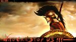  1boy 300 cape girdle leonidas male male_focus pixiv_thumbnail resized shield shirtless solo spartan tooth 