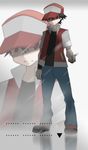  ... boy poke_ball pokemon pokemon_(game) pokemon_gold_and_silver pokemon_gsc red_(pokemon) snow solo standing zoom_layer 