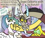  dialog discord_(mlp) draconequus drooling english_text equine female feral friendship_is_magic hair horn horse male mammal mickeymonster mind_control my_little_pony pony princess_celestia_(mlp) saliva text tongue tongue_out winged_unicorn wings 