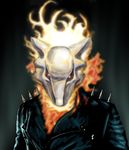  fire ghost_rider heavenhairsixes leather_jacket male marowak nintendo pok&#233;mon pok&eacute;mon skull solo video_games 