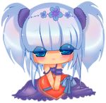  blue blush chibi ichocola lowres purple sad solo twintails 