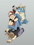  :d afterimage alternate_costume anger_vein arm_rest arm_support bandages bandaid bandaid_on_arm bandaid_on_face baseball_cap black_shirt blastoise blue_pants brown_hair bruise bullying collared_shirt fanny_pack flapping_ears flying_sweatdrops furrowed_eyebrows gen_1_pokemon grey_background hat heart human_chair human_furniture humiliation injury knee_up lying male_focus multiple_boys on_head on_stomach ookido_green open_mouth orz outstretched_arm pants pikachu pokemon pokemon_(creature) pokemon_(game) pokemon_frlg pokemon_on_head purple_pants red_(pokemon) red_(pokemon_frlg) red_eyes red_hat red_shirt shaded_face shirt short_sleeves simple_background sitting sitting_on_person smile smirk spoken_heart sweater_vest uneven_eyes wristband zukki_(suzukio) 