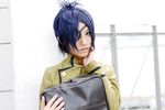  blue_hair chrome_dokuro cosplay eyepatch female isumi kateikyoushi_hitman_reborn katekyo_hitman_reborn! photo solo 