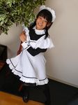  cosplay glasses maid maid_apron maid_uniform matsunaga_ayaka photo 