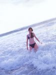  akiyama_rina bikini ocean photo ponytail swimsuit wet 