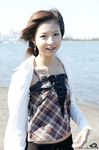  camisole dress_shirt highres miniskirt nagasaki_rina photo shirt skirt 