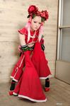  chest_wrap china_dress chinadress chinese_clothes cosplay dress flowerhead kawasaki_ai king_of_fighters photo pink_hair qipao snk xiao_lon 