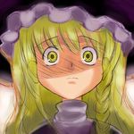  4423 bad_id bad_pixiv_id blonde_hair frown hat kirisame_marisa solo staring touhou yellow_eyes 