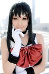  bishoujo_senshi_sailor_moon cosplay gloves meiou_setsuna photo sailor sailor_pluto sailor_uniform school_uniform serafuku tiara 