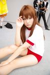  brown_hair character_request cosplay gym_uniform highres photo source_request tagme_character tagme_series to-kamui 
