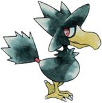  lowres murkrow nintendo no_humans official_art pokemon pokemon_(game) pokemon_crystal pokemon_gold_and_silver pokemon_gsc sugimori_ken 