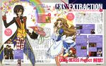  6+boys absurdres alice_(wonderland) alice_(wonderland)_(cosplay) character_request code_geass code_geass:_nunnally_in_wonderland cosplay highres lelouch_lamperouge mad_hatter mad_hatter_(cosplay) multiple_boys multiple_girls newtype nunnally_lamperouge official_art okayama_shinako translation_request 