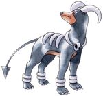  houndoom lowres nintendo no_humans official_art pokemon pokemon_(game) pokemon_crystal pokemon_gold_and_silver pokemon_gsc sugimori_ken 