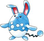  azumarill game_freak lowres nintendo no_humans official_art pokemon pokemon_(game) pokemon_crystal pokemon_gold_and_silver pokemon_gsc sugimori_ken 