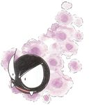  gastly lowres no_humans official_art pokemon pokemon_(game) pokemon_blue pokemon_red_and_green pokemon_rgby pokemon_yellow sugimori_ken 