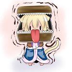  animal_ears blonde_hair cat_ears cat_tail chibi hoshizuki_(seigetsu) mimic mimic_chest mizuhashi_parsee pointy_ears puru-see solo tail tongue tongue_out touhou treasure_chest trembling |_| 