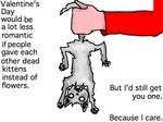  cub dead feline holidays humor kitten male mammal romantic unknown_artist valentine&#039;s_day valentine's_day young 