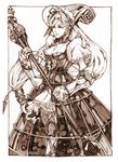  android ashlotte_maedel dress gothic gothic_lolita lolita_fashion long_hair monochrome polearm solo soulcalibur soulcalibur_iv thestarofpisces weapon 