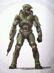  1boy armor gloves gun halo_(game) helmet male male_focus master_chief solo spartan spartan_(halo) w_o_w weapon 