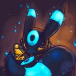  alternate_color delano-laramie eeveelution glow glowing no_humans pokemon shiny_pokemon umbreon 