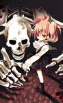  bad_id bad_pixiv_id bone dual_persona inu_x_boku_ss pink_hair red_eyes ringo_komachi roromiya_karuta skull twintails 